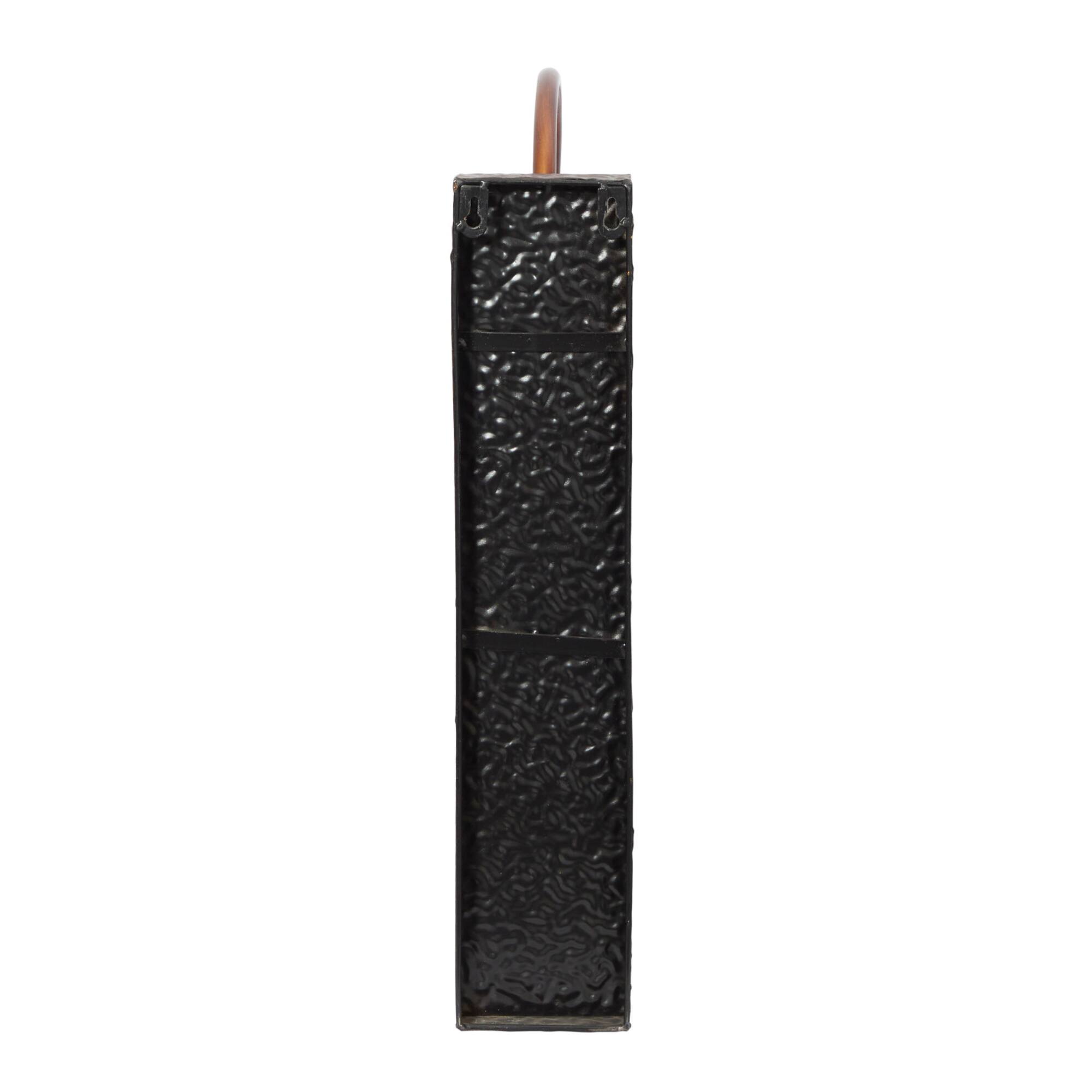 Bronze Iron Rustic Candle Wall Sconce, 25" x 13" x 12"